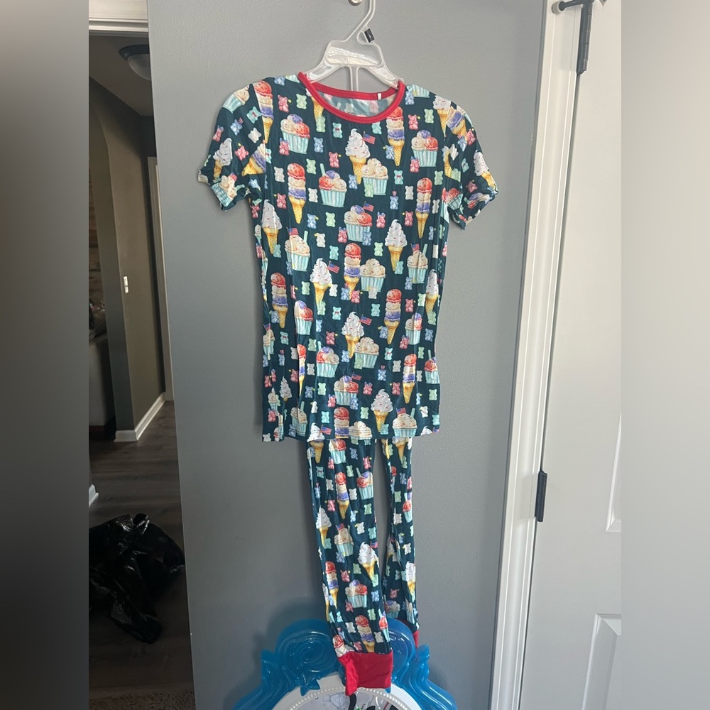 Posh Peanut Ice Cream Print Kids Pajama Set